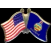 KANSAS PIN STATE FLAG USA FRIENDSHIP FLAGS PIN